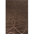 Super Tibetan Hand-Knotted Wool/Bamboo Silk Chocolate 9'x12' Area Rug