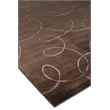 Super Tibetan Hand-Knotted Wool/Bamboo Silk Chocolate 9'x12' Area Rug