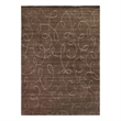 Super Tibetan Hand-Knotted Wool/Bamboo Silk Chocolate 9'x12' Area Rug