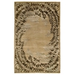 Super Tibetan Hand-Knotted Wool/Bamboo Silk Beige 5'6