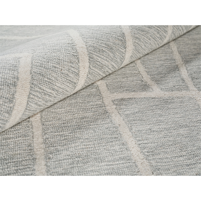 Tangiers Hand-Tufted New Zealand Wool Blue/Ivory 8'x10' Area Rug