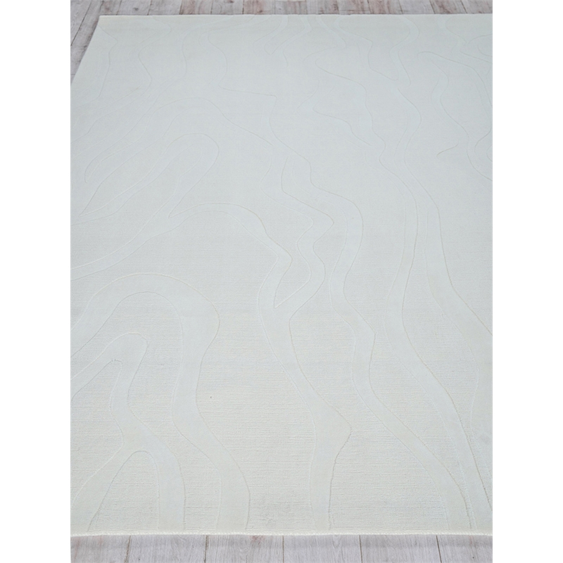Tempo Handloomed New Zealand Wool Ivory 12'x15' Area Rug