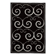 Super Tibetan Hand-Knotted Wool/Bamboo Silk Black/Silver 10'x14' Area Rug
