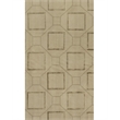 Super Tibetan Hand-Knotted Wool/Bamboo Silk Ivory 6'x9' Area Rug