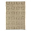Super Tibetan Hand-Knotted Wool/Bamboo Silk Ivory 6'x9' Area Rug