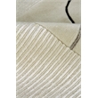 Super Tibetan Hand-Knotted Wool/Bamboo Silk Ivory 8'x10' Area Rug
