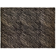 Super Tibetan Hand-Knotted Wool/Bamboo Silk Black/Silver 6'x9' Area Rug