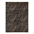 Super Tibetan Hand-Knotted Wool/Bamboo Silk Black/Silver 9'x12' Area Rug