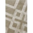 Super Tibetan Hand-Knotted Wool/Bamboo Silk Taupe 9'x12' Area Rug