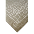 Super Tibetan Hand-Knotted Wool/Bamboo Silk Taupe 9'x12' Area Rug