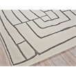 Tangiers Hand-Tufted New Zealand Wool Ivory/Black 6'x9' Area Rug