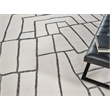 Tangiers Hand-Tufted New Zealand Wool Ivory/Black 6'x9' Area Rug