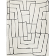 Tangiers Hand-Tufted New Zealand Wool Ivory/Black 6'x9' Area Rug