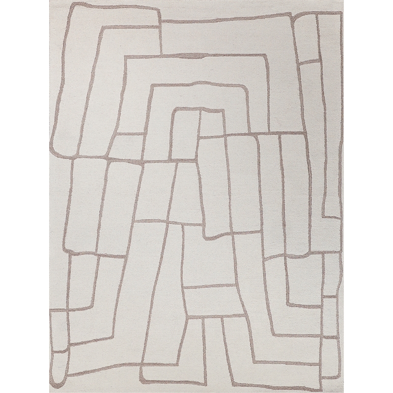 Tangiers Hand-Tufted New Zealand Wool Ivory/Beige 6'x9' Area Rug