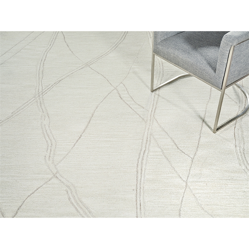 Tangiers Hand-Tufted New Zealand Wool Ivory/Beige 5'x8' Area Rug