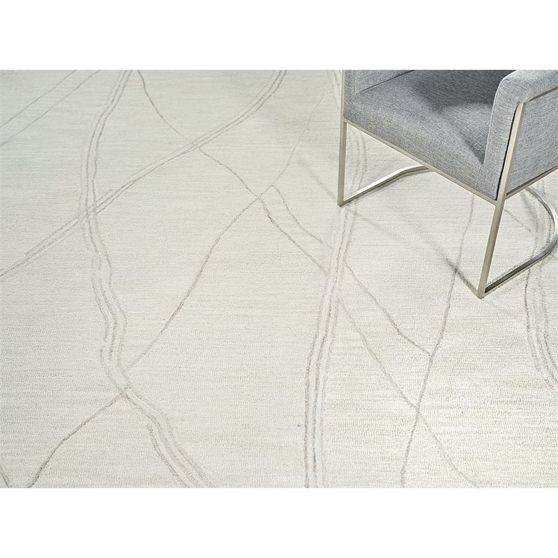 Tangiers Hand-Tufted New Zealand Wool Ivory/Beige 6'x9' Area Rug
