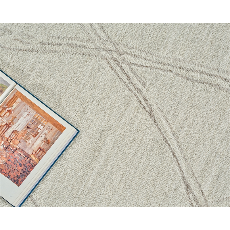 Tangiers Hand-Tufted New Zealand Wool Ivory/Beige 8'x10' Area Rug