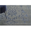 Terras Hand-Knotted Wool/Bamboo Silk Gray/Blue 9'x12' Area Rug
