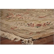 Super Fine Tabriz Hand-Knotted New Zealand Wool Ivory 8'x10' Area Rug