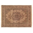 Super Fine Tabriz Hand-Knotted New Zealand Wool Ivory 8'x10' Area Rug