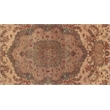 Super Fine Tabriz Hand-Knotted New Zealand Wool Ivory 8'x10' Area Rug