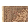 Super Fine Tabriz Hand-Knotted New Zealand Wool Ivory 8'x10' Area Rug
