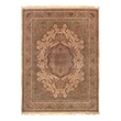Super Fine Tabriz Hand-Knotted New Zealand Wool Ivory 9'x12' Area Rug