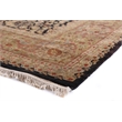 Super Fine Tabriz Hand-Knotted New Zealand Wool Black 15'x20' Area Rug