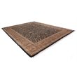 Super Fine Tabriz Hand-Knotted New Zealand Wool Black 15'x20' Area Rug