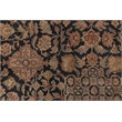 Super Fine Tabriz Hand-Knotted New Zealand Wool Black 15'x20' Area Rug