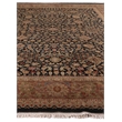 Super Fine Tabriz Hand-Knotted New Zealand Wool Black 15'x20' Area Rug