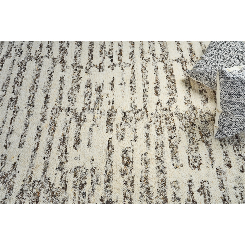Tahoe Hand-Knotted Wool Brown/Taupe/Ivory 14'x18' Area Rug