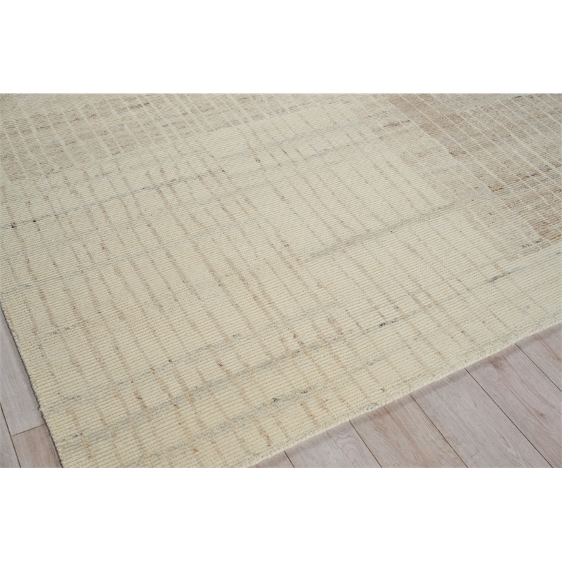Talido Hand-Knotted New Zealand Wool Ivory 10'x14' Area Rug