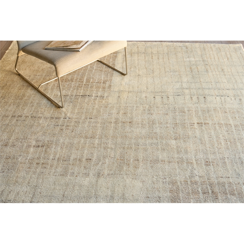 Talido Hand-Knotted New Zealand Wool Ivory 10'x14' Area Rug