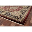 Super Lavar Hand-Knotted New Zealand Wool Maroon 3'x8' Area Rug