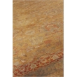 Super Mashad Hand-Knotted New Zealand Wool Light Gold/Gray 2'6