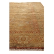 Super Mashad Hand-Knotted New Zealand Wool Light Gold/Gray 2'6