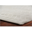 Super Tibetan Hand-Knotted Wool/Bamboo Silk Silver 8'x10' Area Rug