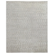Super Tibetan Hand-Knotted Wool/Bamboo Silk Silver 8'x10' Area Rug