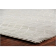 Super Tibetan Hand-Knotted Wool/Bamboo Silk Silver 8'x10' Area Rug