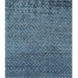 Super Tibetan Hand-Knotted Wool/Bamboo Silk Aqua Blue 12'x15' Area Rug