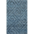 Super Tibetan Hand-Knotted Wool/Bamboo Silk Aqua Blue 12'x15' Area Rug
