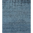 Super Tibetan Hand-Knotted Wool/Bamboo Silk Aqua Blue 12'x15' Area Rug