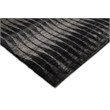 Super Tibetan Hand-Knotted Wool/Bamboo Silk Black/Gray 10'x14' Area Rug