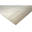 Super Tibetan Hand-Knotted Wool/Bamboo Silk Ivory 9'x12' Area Rug