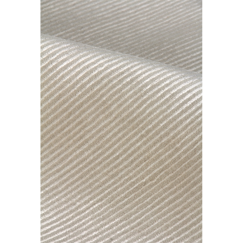 Super Tibetan Hand-Knotted Wool/Bamboo Silk Ivory 9'x12' Area Rug