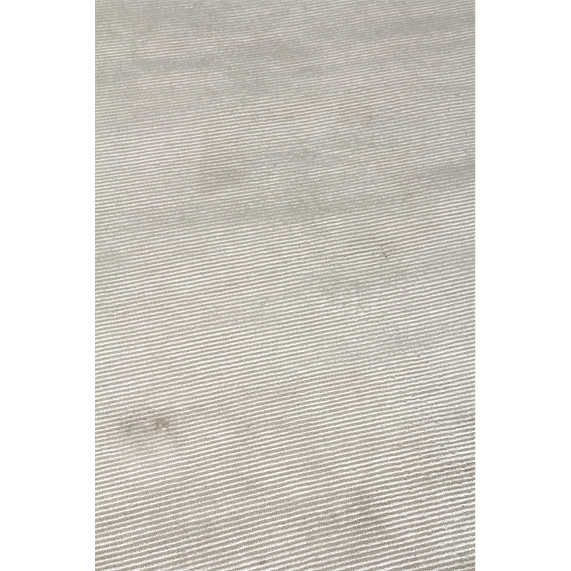 Super Tibetan Hand-Knotted Wool/Bamboo Silk Ivory 9'x12' Area Rug