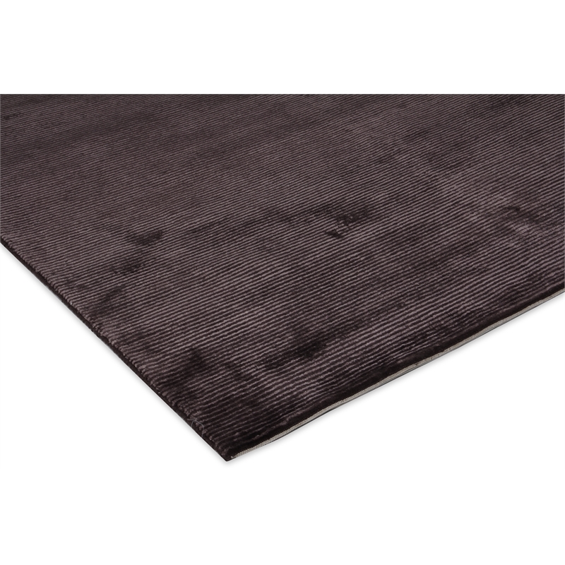 Super Tibetan Hand-Knotted Wool/Bamboo Silk Chocolate 9'x12' Area Rug