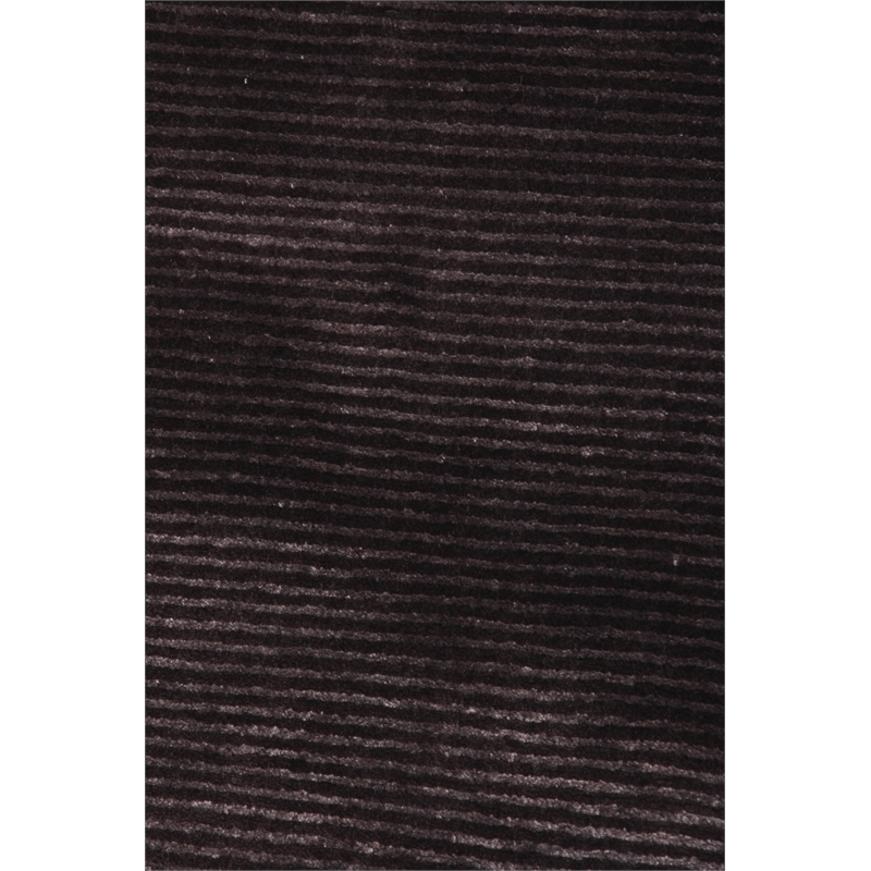 Super Tibetan Hand-Knotted Wool/Bamboo Silk Chocolate 9'x12' Area Rug