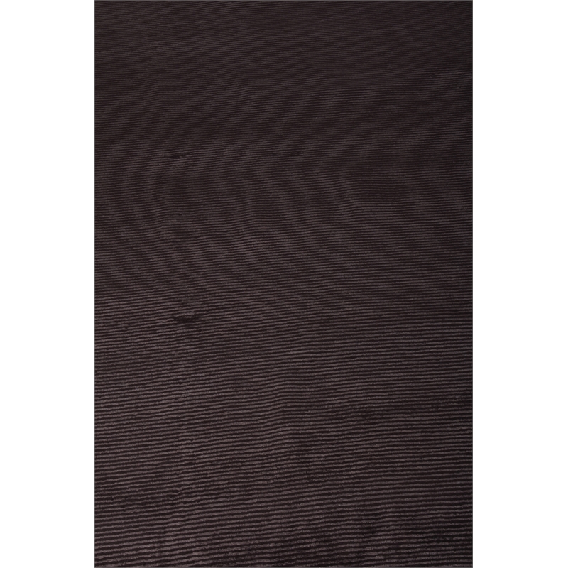 Super Tibetan Hand-Knotted Wool/Bamboo Silk Chocolate 9'x12' Area Rug